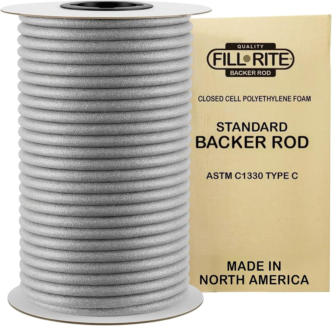1-1/4" x 400 Ft Grey Foam Backer Rope for Caulking