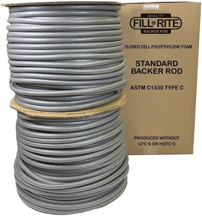 3/4" x 1100 Ft Grey Foam Backer Rope for Caulking