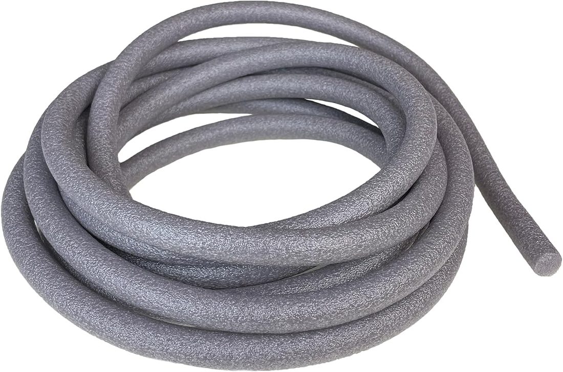 5/8” × 20 ft Foam Tubes for Crafts Grey