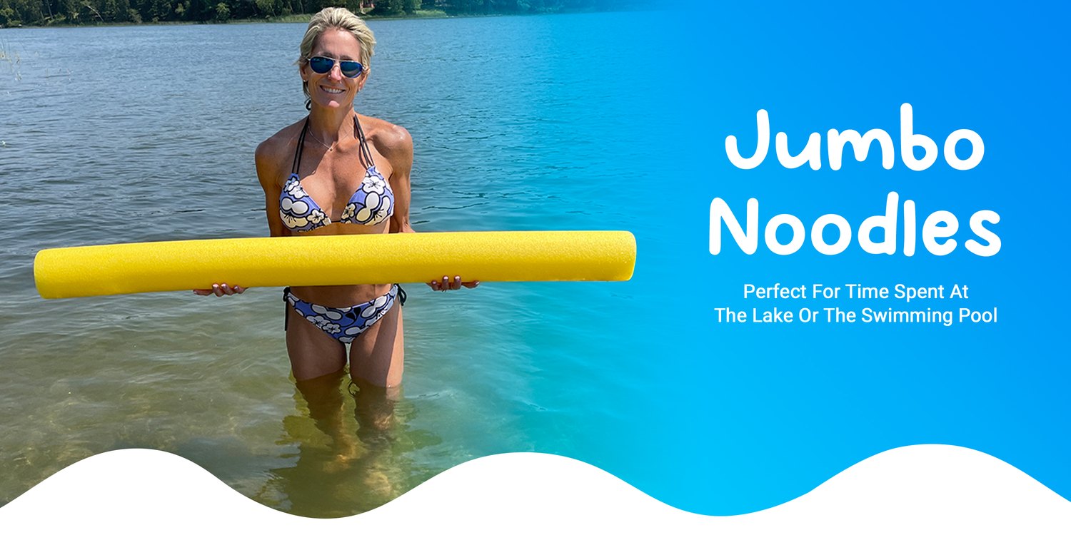 Jumbo & XL Pool Noodles in use