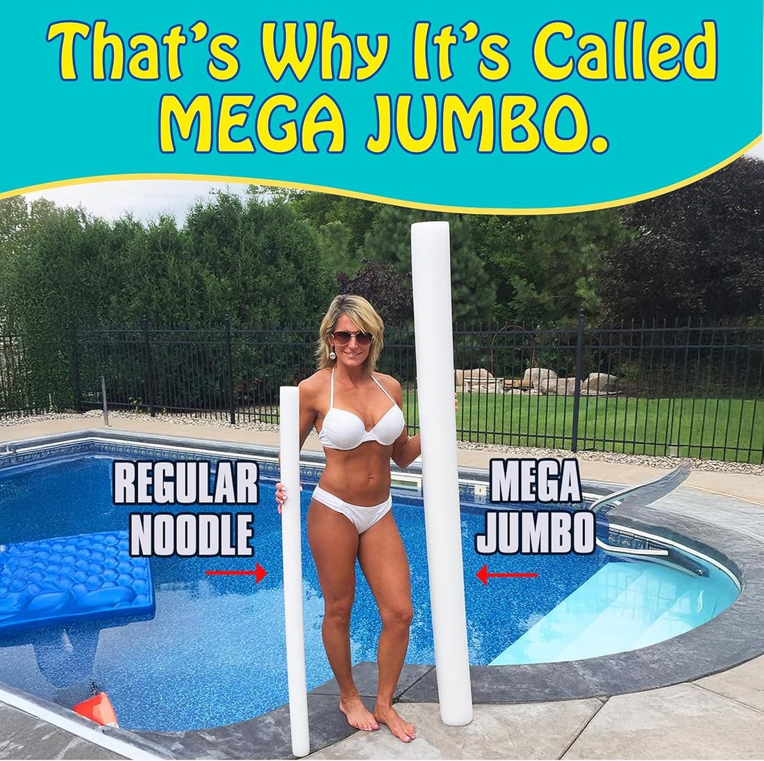 MEGA Jumbo Approx 6 Foot x 5 Inch Biggest Pool Noodle Ever… view 2