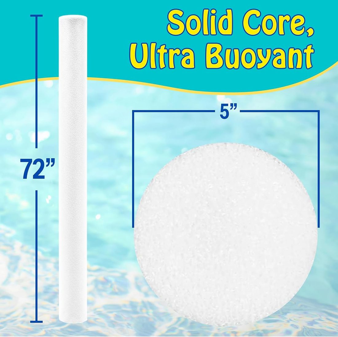 MEGA Jumbo Approx 6 Foot x 5 Inch Biggest Pool Noodle Ever… view 5