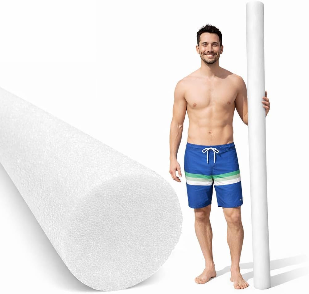 MEGA Jumbo Approx 6 Foot x 5 Inch Biggest Pool Noodle Ever Multi-Purpose White