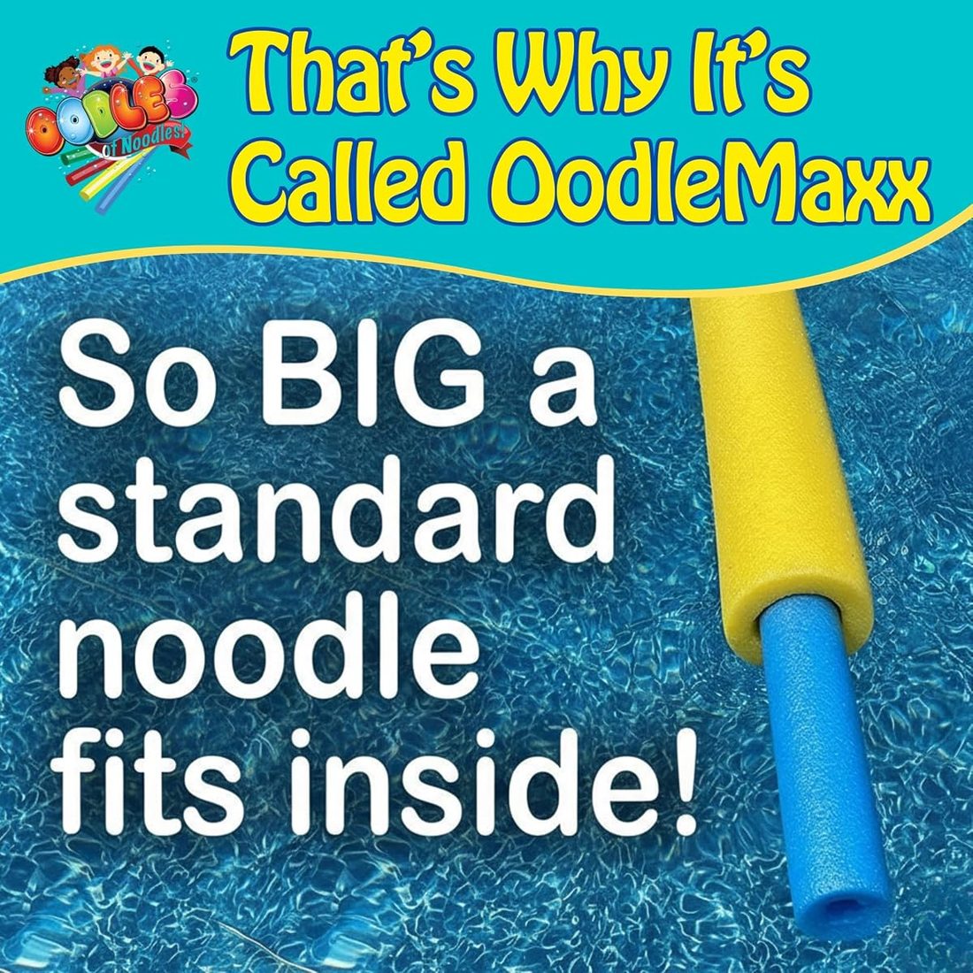 OodleMaxx Giant Pool Noodle Blue (3 pack) view 2