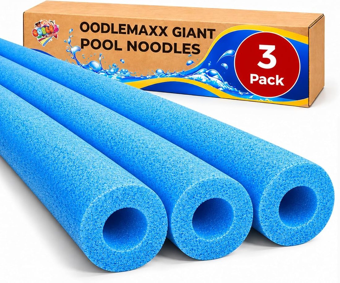 OodleMaxx Giant Pool Noodle Blue (3 pack)