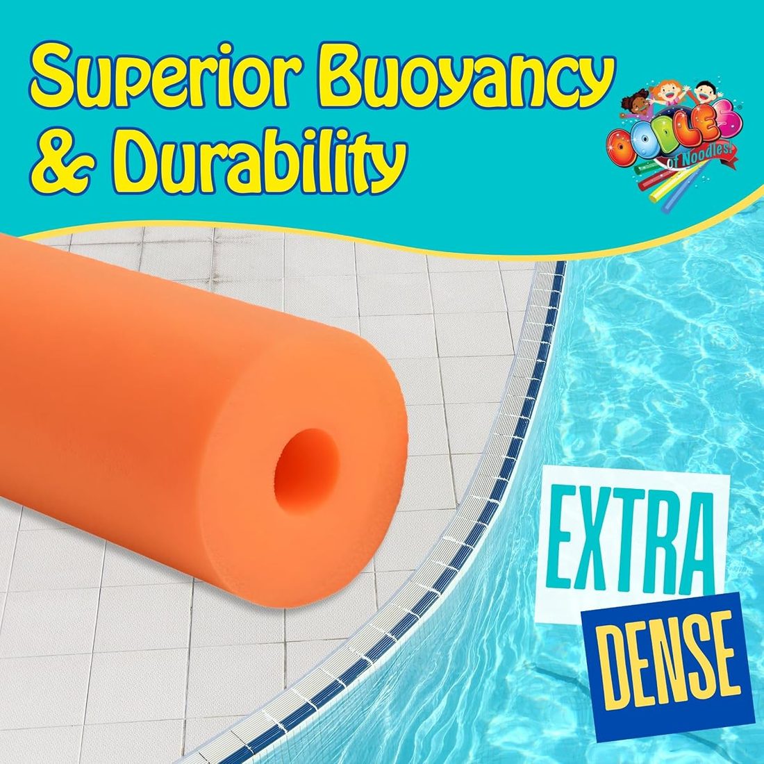 Pool Noodles Jumbo Large Pool Noodles for Adults, 6 Pack view 2